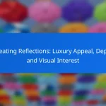 Creating Reflections: Luxury Appeal, Depth and Visual Interest