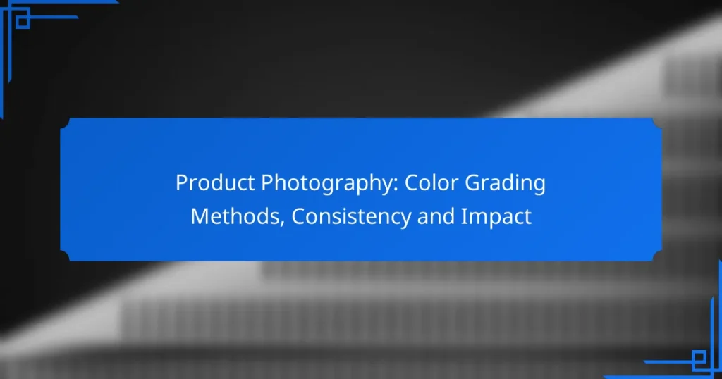 Product Photography: Color Grading Methods, Consistency and Impact
