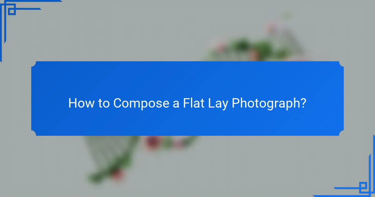 How to Compose a Flat Lay Photograph?